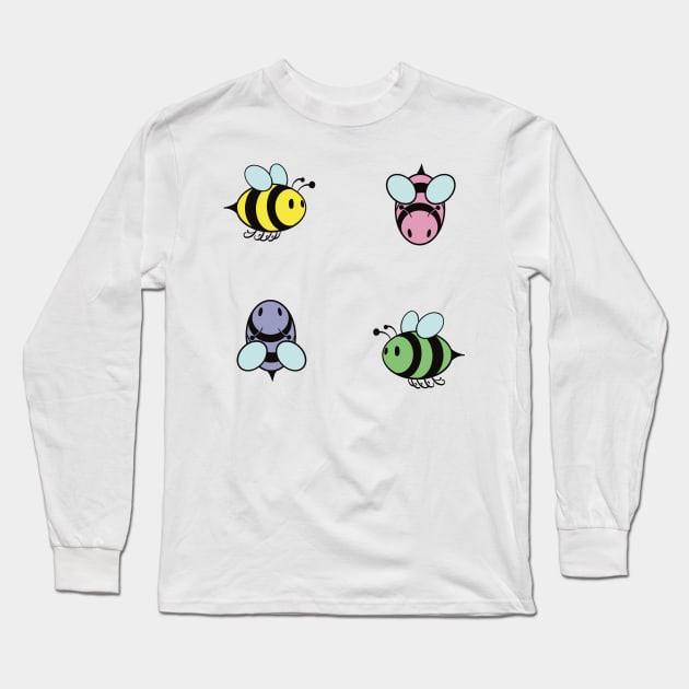 Bee Kind Long Sleeve T-Shirt by Narwhal-Scribbles